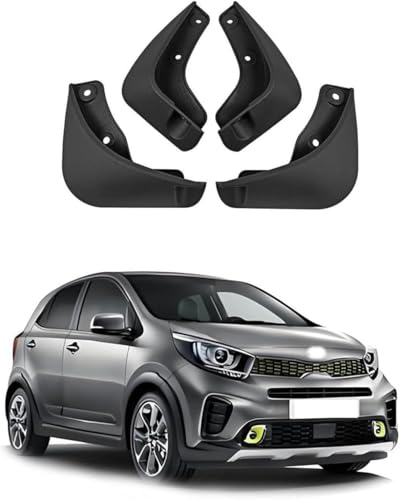 zhangttt 4-Piece Car Mud Flaps Set Für KIA Picanto 2007-2023 - Front/Rear Splash Guards, No-Drill All-Weather Mudguards with Mounting Screws zhangttt 4-Piece Car Mud Flaps Set Für KIA Picanto 2007-2023 - Front/Rear Splash Guards, No-Drill All-Weather Mudguards with Mounting Screws von zhangttt