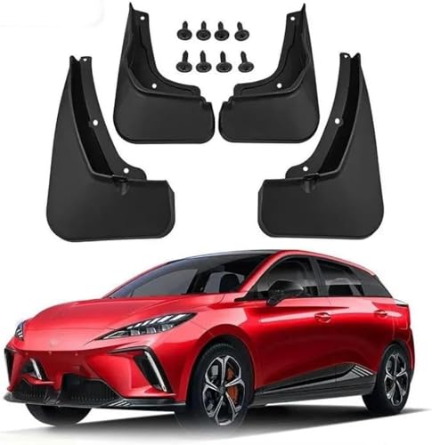zhangttt 4-Piece Car Mud Flaps Set Für MG4 Mulan 2022 2023 - Front/Rear Splash Guards, No-Drill All-Weather Mudguards with Mounting Screws zhangttt 4-Piece Car Mud Flaps Set Für MG4 Mulan 2022 2023 - Front/Rear Splash Guards, No-Drill All-Weather Mudguards with Mounting Screws von zhangttt