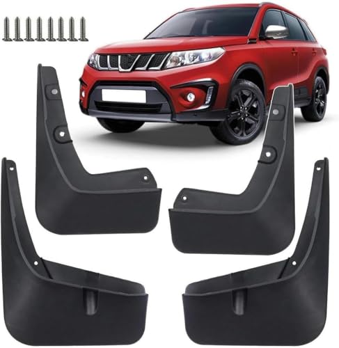 zhangttt 4-Piece Car Mud Flaps Set Für Suzuki Vitara Edcudo 2016 2017 2018 2019 2020 2021 2022 - Front/Rear Splash Guards, No-Drill All-Weather Mudguards with Mounting Screws zhangttt 4-Piece Car Mud Flaps Set Für Suzuki Vitara Edcudo 2016 2017 2018 2019 2020 2021 2022 - Front/Rear Splash Guards, No-Drill All-Weather Mudguards with Mounting Screws von zhangttt