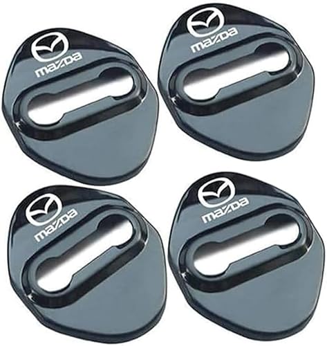 4er Set Edelstahl-Autotürschlossabdeckungen für Mazda 3 6 Miata Mx-5 Cx-3 Cx-5 Cx-9 Rostfreie Türschlösser Schutzabdeckung Auto Türverriegelungsabdeckung von zhangxiaon