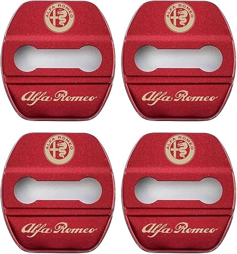 zhangxiaon 4er Set Edelstahl-Autotürschlossabdeckungen für Alfa Romeo Tonale 2023 Rostfreie Türschlösser Schutzabdeckung Auto Türverriegelungsabdeckung von zhangxiaon