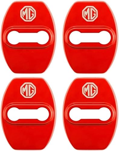 zhangxiaon 4er Set Edelstahl-Autotürschlossabdeckungen für MG ZS GS HS EZS MG5 MG GT MG4 MG3 Rostfreie Türschlösser Schutzabdeckung Auto Türverriegelungsabdeckung von zhangxiaon