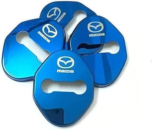 zhangxiaon 4er Set Edelstahl-Autotürschlossabdeckungen für Mazda 3 6 M2 M3 Rostfreie Türschlösser Schutzabdeckung Auto Türverriegelungsabdeckung von zhangxiaon