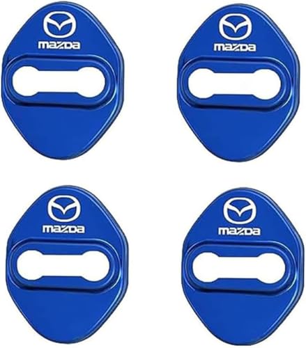 zhangxiaon 4er Set Edelstahl-Autotürschlossabdeckungen für Mazda Axela Hatchback 2003-2019 Rostfreie Türschlösser Schutzabdeckung Auto Türverriegelungsabdeckung von zhangxiaon