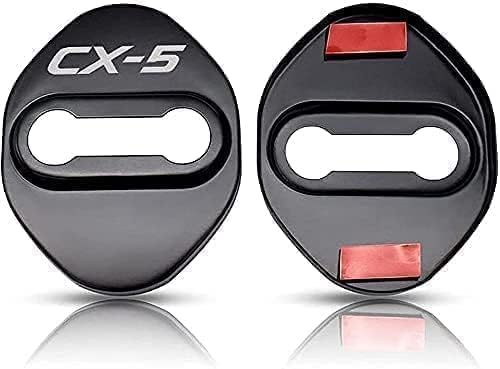 zhangxiaon 4er Set Edelstahl-Autotürschlossabdeckungen für Mazda CX-5 Rostfreie Türschlösser Schutzabdeckung Auto Türverriegelungsabdeckung von zhangxiaon