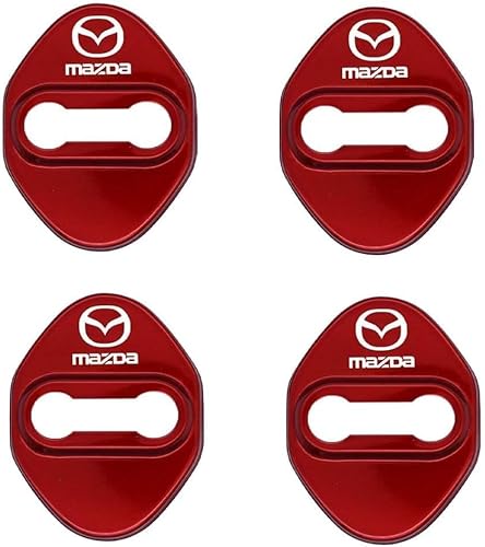 zhangxiaon 4er Set Edelstahl-Autotürschlossabdeckungen für Mazda CX-5 SUV 2021 2022 2023 Rostfreie Türschlösser Schutzabdeckung Auto Türverriegelungsabdeckung von zhangxiaon