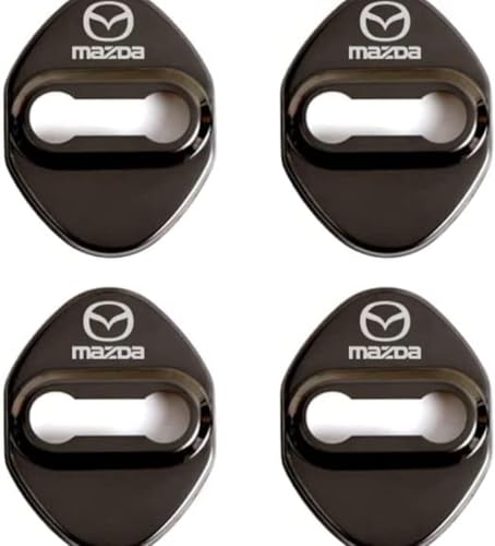 zhangxiaon 4er Set Edelstahl-Autotürschlossabdeckungen für Mazda M6 M3 M2 M5 Rostfreie Türschlösser Schutzabdeckung Auto Türverriegelungsabdeckung von zhangxiaon
