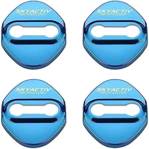 zhangxiaon 4er Set Edelstahl-Autotürschlossabdeckungen für Mazda Skyactiv Rostfreie Türschlösser Schutzabdeckung Auto Türverriegelungsabdeckung von zhangxiaon