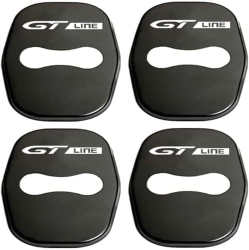 zhangxiaon 4er Set Edelstahl-Autotürschlossabdeckungen für Peugeot 2008 SW CC GT RCZ Rostfreie Türschlösser Schutzabdeckung Auto Türverriegelungsabdeckung von zhangxiaon
