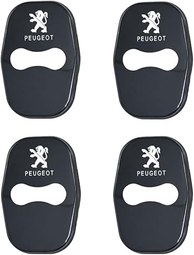 zhangxiaon 4er Set Edelstahl-Autotürschlossabdeckungen für Peugeot 207CC Rostfreie Türschlösser Schutzabdeckung Auto Türverriegelungsabdeckung von zhangxiaon