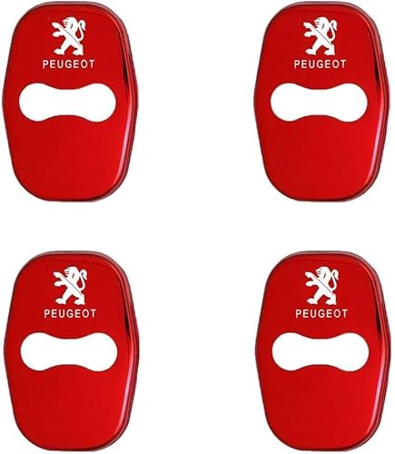 zhangxiaon 4er Set Edelstahl-Autotürschlossabdeckungen für Peugeot Landtrek Pick up 2020 2021 2022 2023 Rostfreie Türschlösser Schutzabdeckung Auto Türverriegelungsabdeckung von zhangxiaon