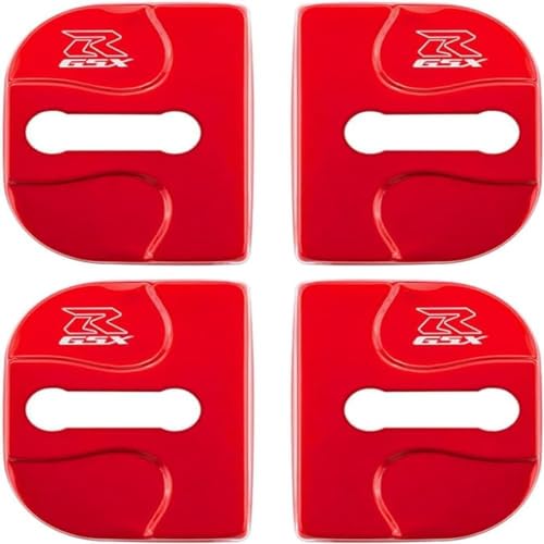 zhangxiaon 4er Set Edelstahl-Autotürschlossabdeckungen für Suzuki GSXR Rostfreie Türschlösser Schutzabdeckung Auto Türverriegelungsabdeckung von zhangxiaon