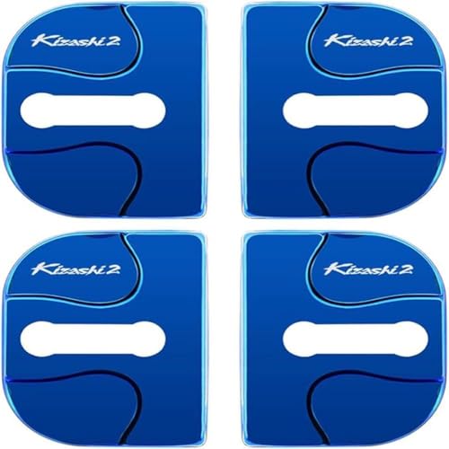 zhangxiaon 4er Set Edelstahl-Autotürschlossabdeckungen für Suzuki KIZASHI Rostfreie Türschlösser Schutzabdeckung Auto Türverriegelungsabdeckung von zhangxiaon