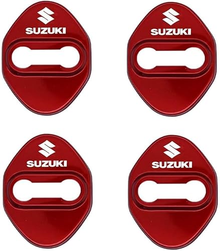 zhangxiaon 4er Set Edelstahl-Autotürschlossabdeckungen für Suzuki Swift VI 2017 Rostfreie Türschlösser Schutzabdeckung Auto Türverriegelungsabdeckung von zhangxiaon