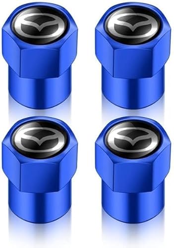 zhangxiaon Alu Reifenventilkappen Für Mazda 2 3 6 ATENZA 3 BK BL 5 CR CW 6 GH CX7 ER MX5 NC Korrosionsbeständig Auslaufsicher Autoventile Reifenstaubkappen von zhangxiaon