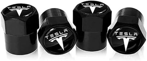 zhangxiaon Alu Reifenventilkappen Für Tesla Model 3 XS 2016-2020 Korrosionsbeständig Auslaufsicher Autoventile Reifenstaubkappen von zhangxiaon