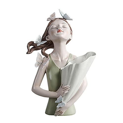 zhaoying Schöne Schmetterlingsmädchen-Skulpturen Vasen Arbeitsplattenvasen Heimdekoration Geschenk Blumen Vasen Ornamente für Zuhause Büro zhaoying Schöne Schmetterlingsmädchen-Skulpturen Vasen Arbeitsplattenvasen Heimdekoration Geschenk Blumen Vasen Ornamente für Zuhause Büro von zhaoying