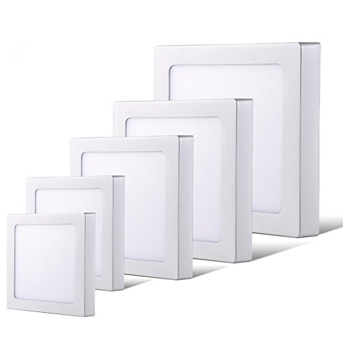 zhbotaolang 5 x 12W LED-Panel Licht 6000K Platz Wand Decke Beleuchtet Unten Surface Mounted Kaltes Weiß 220V von zhbotaolang