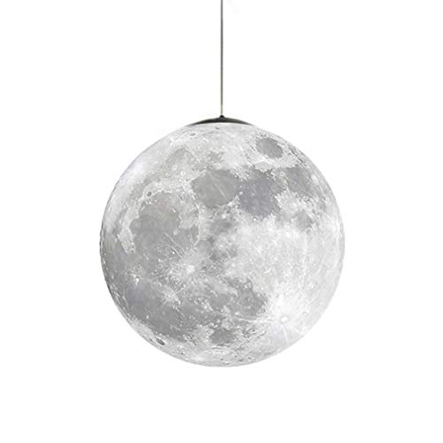 zhbotaolang Universum Planet Mond Deckenleuchten - Modern Innen Kinderzimmer Leuchter Dachgeschoss Cafe Schlafzimmer Pendelleuchten(Birne ist nicht enthalten) A 22CM von zhbotaolang