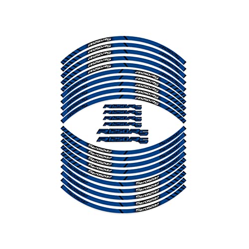 Dekorative Felgenaufkleber Motorrad Reifen Aufkleber Rad Zubehör Reflektierende Dekoration Innenreifen Aufkleber Abziehbilder Für B-M-W R1250RS R 1250 Rs (Color : Blue) von zhcsuios