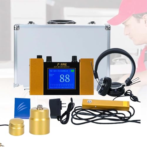 Professionelle Leckerkennungsausrüstung, Ultraschall Unterirdisches Wasserlecksuchgerät mit Headset, 4 Frequenzeinstellung, LCD-Display, ideal für Feuerwehrschläuche, Heizungsanlagen, Rohre Professionelle Leckerkennungsausrüstung, Ultraschall Unterirdisches Wasserlecksuchgerät mit Headset, 4 Frequenzeinstellung, LCD-Display, ideal für Feuerwehrschläuche, Heizungsanlagen, Rohre von zhenmaster