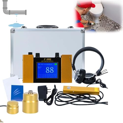 Ultraschall Wasserleck Finder Mit Headset, Geophon Sensor, Leckdetektor Für Rohre, 4 Frequenzstufen 200-3000Hz Einstellbar, Für Indoor Und Outdoor Wasserleitung Leckortung Ultraschall Wasserleck Finder Mit Headset, Geophon Sensor, Leckdetektor Für Rohre, 4 Frequenzstufen 200-3000Hz Einstellbar, Für Indoor Und Outdoor Wasserleitung Leckortung von zhenmaster