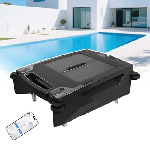 zhenmaster Solarbetriebener Schwimmbadroboter mit App – Automatischer Skimmer für Pools, 3.4L Schmutzkorb, IPX7 Wasserschutz, 2 Geschwindigkeiten, Obstacle Avoidance von zhenmaster