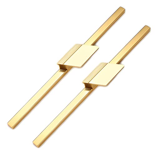 Schrank Gold Griffe Möbelgriffe Gold Griffe für Küchenschränke Schubladengriffe Gold Griffe Küche Gold Möbelgriffe,2 Stück (320mm) von zhijiaqian456