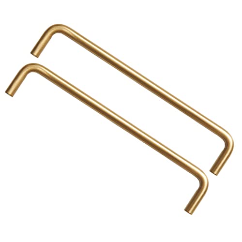 Griffe für Küchenschränke 2 Stück Schrankgriffe Gold Möbelgriff Griffe Edelstahl Griffe Küchenschränke Vintage Küchengriffe Schubladengriffe Messing Türgriffe Gold (160mm) von zhijiaqian456