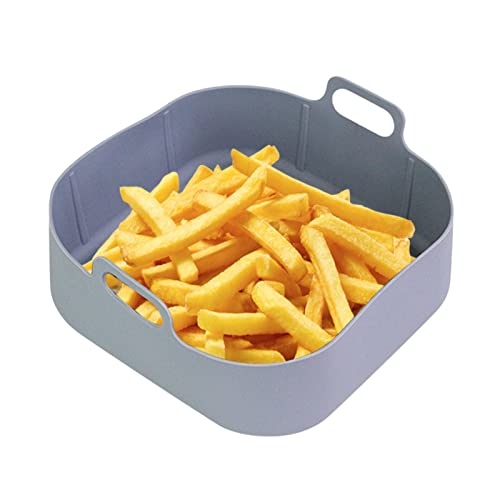 zhiqiang Heißluftfritteuse Korb Silikon Faltkorb Ersatzkorb, Airfryer Silikon Topf Heißluftfritteuse Zubehör Ersatz, Air Fryer Silicone Pot, Luftfritteuse Silikontopf Silikonkorb von zhiqiang