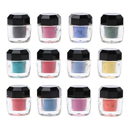 zhiwenCZW 12 Farbthermochromes Pigment, aktiviert bei 31 ° C Nail Art Resin Magic Powder Farbwechselharz Farbstoff Schmuckherstellung von zhiwenCZW