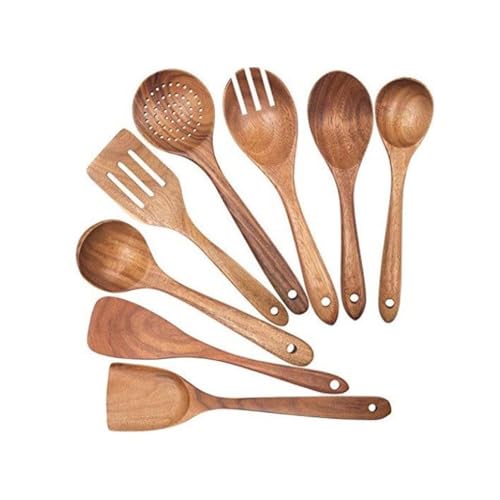 Löffel, Kochgeschirr-Set, 8-teilig, Servierlöffel, Pfannenwender und Löffel von zhongqunli