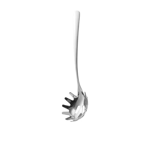 Löffel, Nudelschaufel aus Edelstahl, Nudel-Fadennudeln, undichte Löffel, Besteck(Silver) von zhongqunli