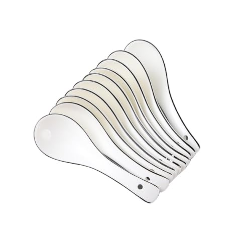 Löffel, Set mit 10 Keramiklöffeln for den Haushalt, Servierlöffel for Restaurants von zhongqunli