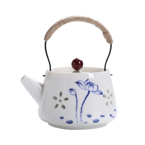 Teekanne, Keramik-Kung-Fu-Teekanne mit Sieb – Teeservice for Zuhause(Blue-white) von zhongqunli