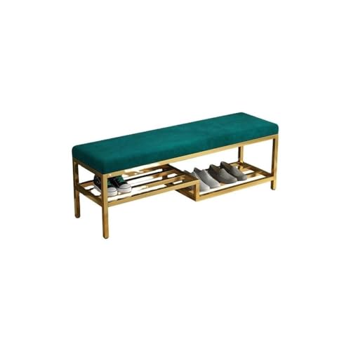 zhongqunli Eingangsbank, Gepolsterter Aufbewahrungshocker, multifunktionaler Eingangsbereich-Organizer mit modernem, schickem Design(XS) von zhongqunli