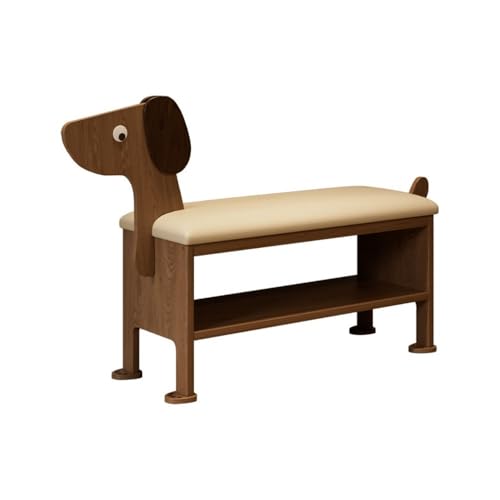 zhongqunli Eingangsbank, Schuhbank aus Massivholz mit Stauraum – Sitzbarer Eingangshocker(108CM) von zhongqunli