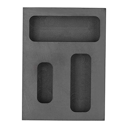 3 Nut Graphit Tiegel, Graphitschmelzform, Metall Graphitform, Barren Form zum Raffinieren, Gold Barren Verfeinerung für Gold Silber Aluminium Schmelzguss Raffinieren Metallschmuck von zhuolong