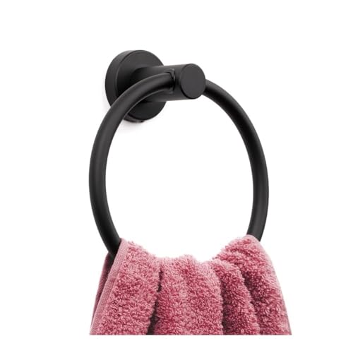 Handtuchhalter, Mattschwarzer Handtuchring, SUS304 Edelstahl, Wandmontage, Handtuchhalter for Bad und Küche Handtuchhalter, Mattschwarzer Handtuchring, SUS304 Edelstahl, Wandmontage, Handtuchhalter for Bad und Küche von zhuyanbo007