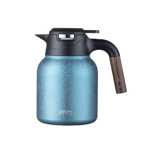 Teekessel mit Temperaturanzeige, mit Tee-Wasser-Trennung und Massivholzgriff, Wasserkocher for Zuhause/Büro von zhuyanbo007