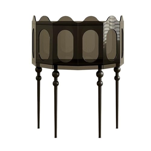 zhuyanbo007 Eingangstisch Sechseckiger Konsolentisch aus Acryl, 31,1 Zoll, moderner Eingangstisch for das Wohnzimmer für Eingangsbereich, Flur, Wohnzimmer, Foyer(Black) von zhuyanbo007