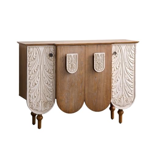 zhuyanbo007 Eingangstisch Sideboard aus Massivholz, handgeschnitzter Vintage-Aufbewahrungsschrank for das Wohnzimmer für Eingangsbereich, Flur, Wohnzimmer, Foyer von zhuyanbo007