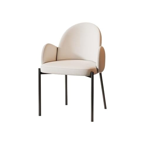 zhuyanbo007 Esszimmerstuhl Mid-Century Modern Esszimmerstühle mit Metallbeinen und gepolsterter Sitzfläche Für Esstische, Schreibtische und Kommoden(White) von zhuyanbo007