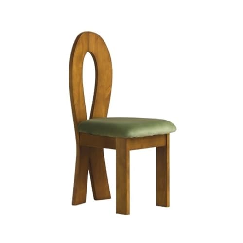 zhuyanbo007 Esszimmerstuhl Mid-Century Modern Esszimmerstühle mit gepolstertem Sitz und Holzbeinen, offene Rückenlehne for die Küche Für Esstische, Schreibtische und Kommoden(Natural) von zhuyanbo007