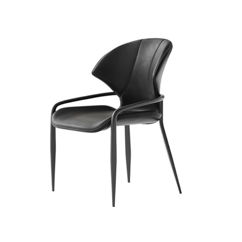 zhuyanbo007 Esszimmerstuhl Mid Century Modern Esszimmerstuhl, Kunstleder gepolsterter Sitz mit Metallbeinen for Küche und Wohnzimmer Für Esstische, Schreibtische und Kommoden von zhuyanbo007