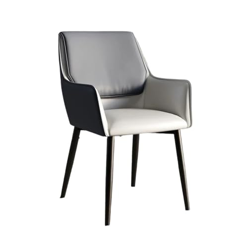 zhuyanbo007 Esszimmerstuhl Moderner Esszimmerstuhl aus PU-Leder – nordischer Küchen- und Bankettstuhl for Zuhause Für Esstische, Schreibtische und Kommoden(Dark Grey) von zhuyanbo007