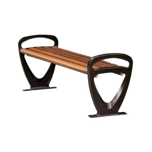 zhuyanbo007 Gartenbänke, Aluminium-Außenbänke, Garten-Parkstühle for die Terrasse,Bank für den Außenbereich(Brown,S) von zhuyanbo007