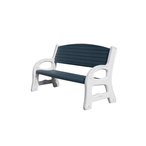 zhuyanbo007 Gartenbänke, Garten-Rückenlehnenbank for den Außenbereich, Terrassenstuhl aus Kunststoff for Park und Hof,Bank für den Außenbereich(58cm) von zhuyanbo007