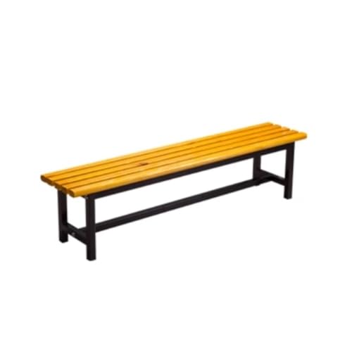 zhuyanbo007 Gartenbänke, Robuste Parkbank aus Massivholz – Mehrzweck-Ruhehocker for Umkleideräume, Badezimmer und Sitzgelegenheiten im Freien,Bank für den Außenbereich(Yellow,L) von zhuyanbo007