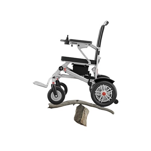 zhyunvd 150W Doppelmotor Elektrischer Rollstuhl,Elektrische Rollstühle Für Erwachsene Kompakter Strom Rollstuhl, 17.2 Kg,Tragfähigkeit 150 Kg,Für Senioren Und Behinderung 12A von zhyunvd